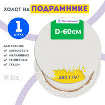 Без бренда «Холст Две картинки круглый 60 см на подрамнике» в Таганроге в интернет-магазине  Без бренда «Холст Две картинки круглый 60 см на подрамнике» в Таганроге