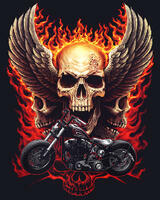 Без бренда «Коробка 20 шт: Огненный череп с крыльями» в Таганроге