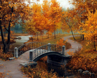 Без бренда «Осенний парк с мостом» в Таганроге