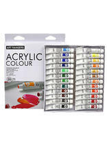 Без бренда «Коробка 24 шт.: Акриловые краски «Две картинки» 24 шт. по 12 мл, проф. пигмент» в Таганроге