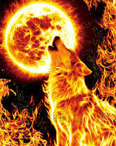 Без бренда «Огненный волк воет на луну (20шт)» в Таганроге