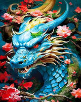 Без бренда «Коробка 20 шт: Бирюзовый дракон среди цветов» в Таганроге