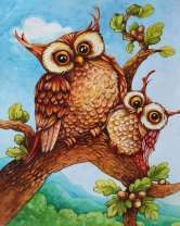 Без бренда «Совёнок с совой на ветке» в Таганроге