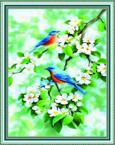 Без бренда «Две птички на цветущей яблоне» в Таганроге в интернет-магазине  Без бренда «Две птички на цветущей яблоне» в Таганроге