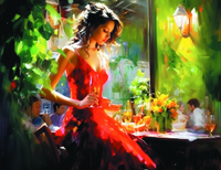 Без бренда «Милая девушка с бокалом шампанского» в Таганроге