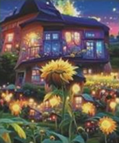 Без бренда «Сказочный домик и поле подсолнухов» в Таганроге в интернет-магазине  Без бренда «Сказочный домик и поле подсолнухов» в Таганроге