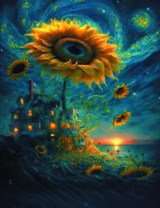 Без бренда «Фэнтези сюжет с подсолнухом» в Таганроге в интернет-магазине  Без бренда «Фэнтези сюжет с подсолнухом» в Таганроге