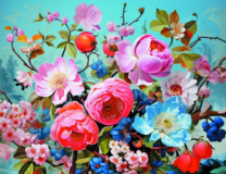 Без бренда «Пионы и другие цветы» в Таганроге в интернет-магазине  Без бренда «Пионы и другие цветы» в Таганроге