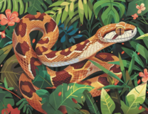 Без бренда «Маисовый полоз в зеленой листве» в Таганроге