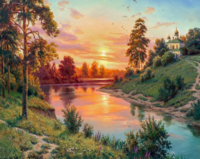 Без бренда «Вид на реку на закате» в Таганроге