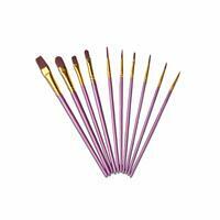 Без бренда «Кисти для рисования набор (10 шт) сиреневые» в Таганроге в интернет-магазине Без бренда «Кисти для рисования набор (10 шт) сиреневые» в Таганроге