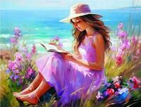 Без бренда «Девочка читает на берегу» в Таганроге в интернет-магазине  Без бренда «Девочка читает на берегу» в Таганроге