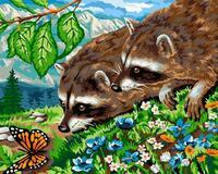 Без бренда «Еноты и бабочка на цветочной поляне» в Таганроге